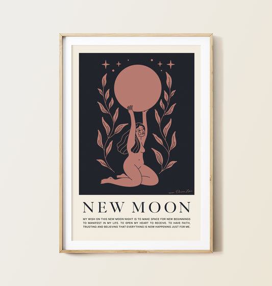 New Moon Wish Art Print