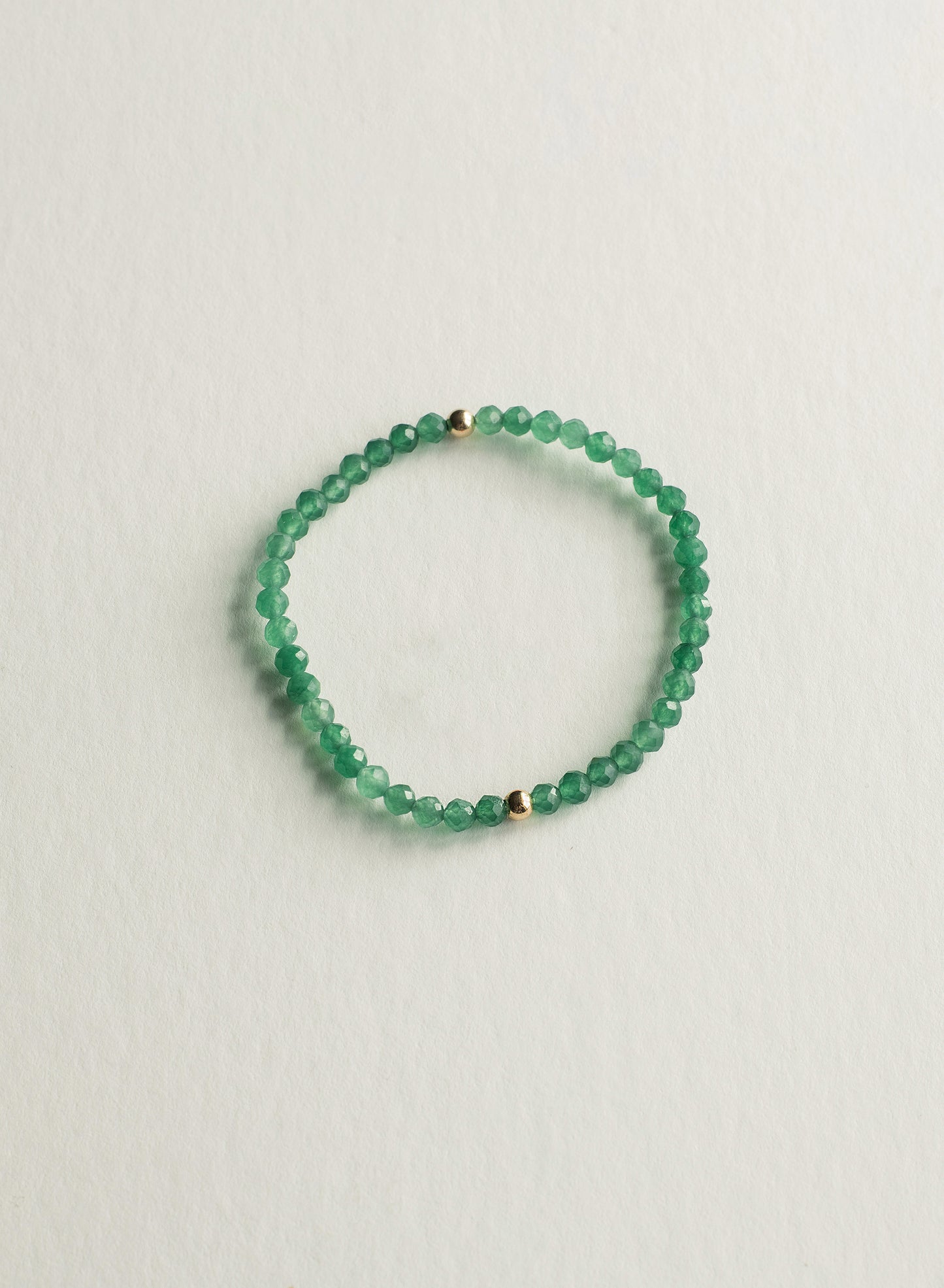 Abundance Aventurine Faceted Dainty Gemstone Bracelet