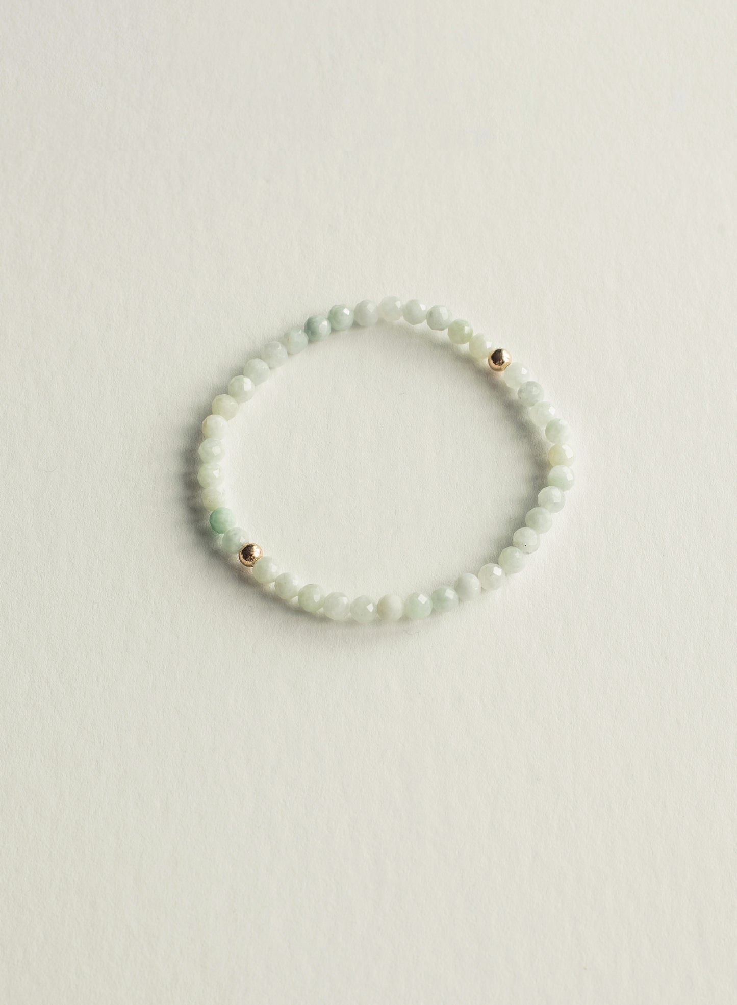 Burma Jade Faceted Dainty Gemstone Bracelet