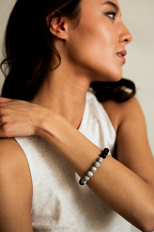 The Artist Picasso Jasper Gemstone Bracelet-SQ0281460