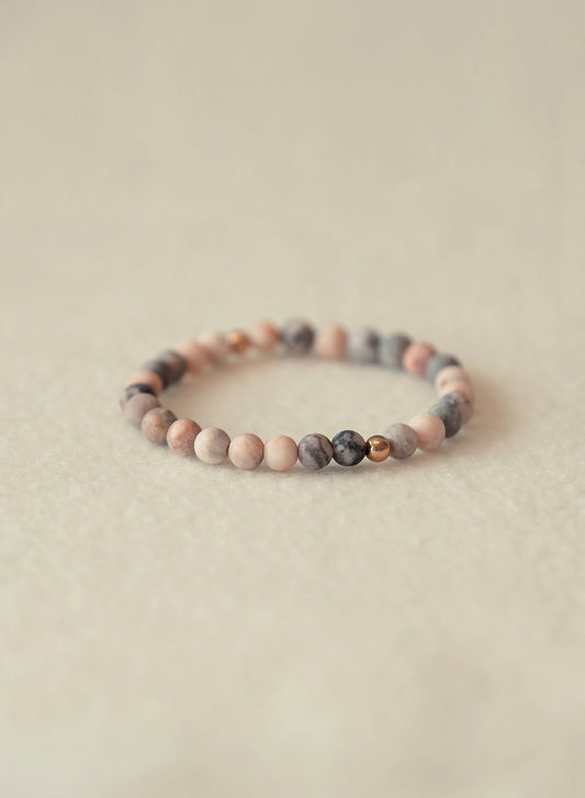 Balance Zebra Jasper Gemstone Bracelet-SQ0326310