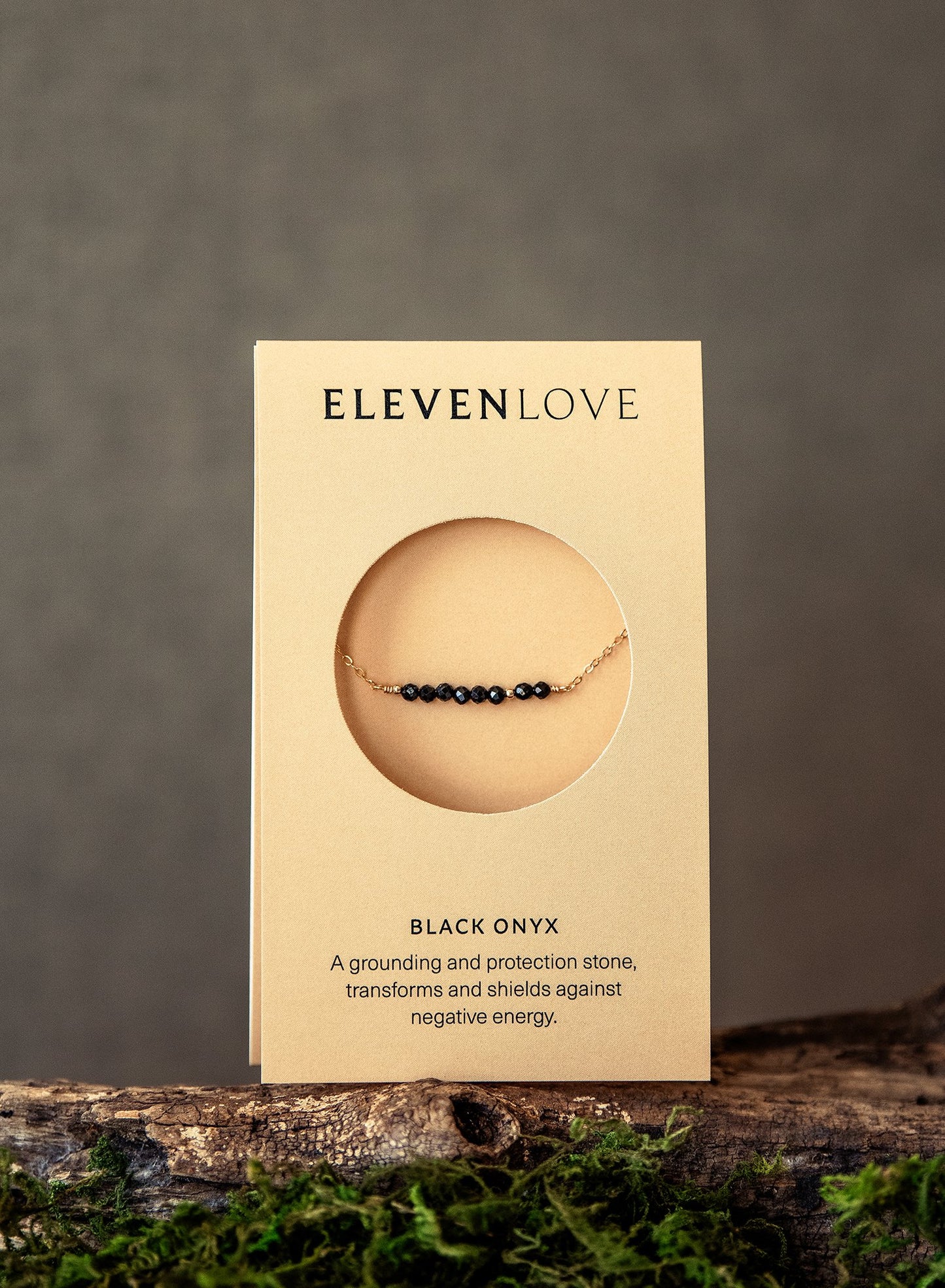 Black Onyx 14K Gold-Filled Bar Necklace-SQ7671710