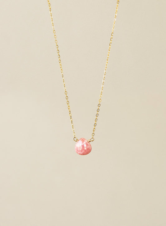 Rhodochrosite 14K Gold-Filled Necklace-SQ1024420