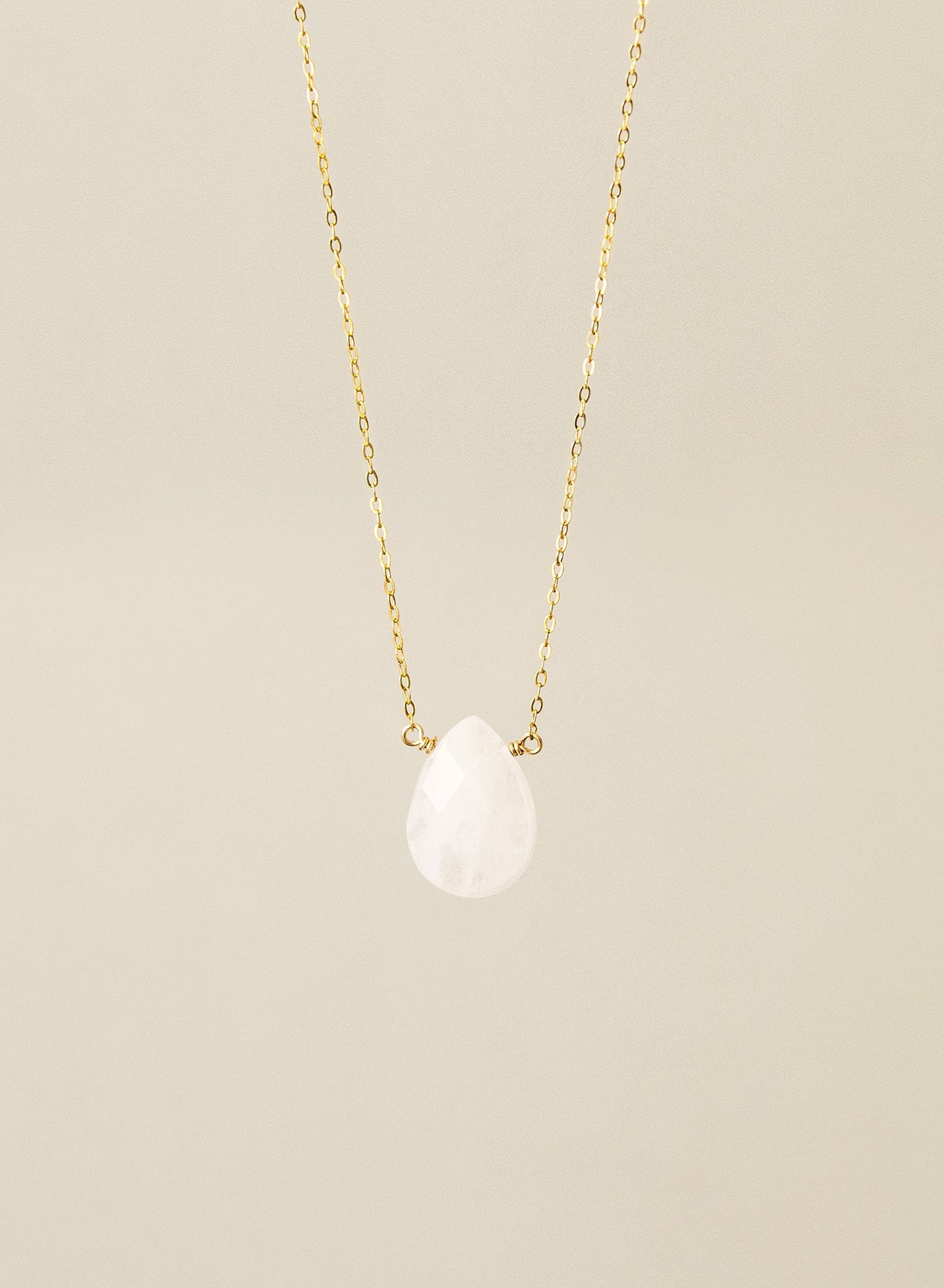 Rose Quartz 14K Gold-Filled Necklace-SQ8545344