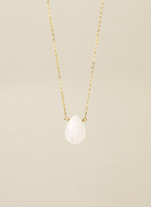 Rose Quartz 14K Gold-Filled Necklace-SQ8545344