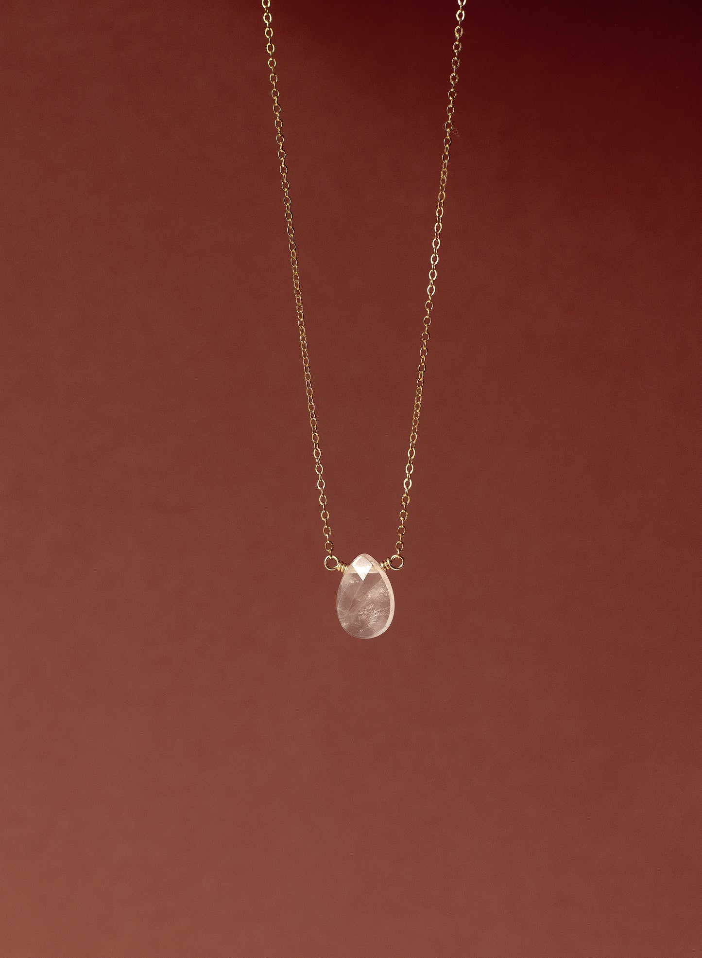 Clear Quartz 14K Gold-Filled Necklace