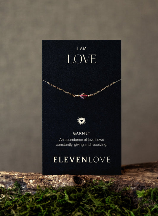 I AM Love - Garnet Intention Bracelet-SQ6147578