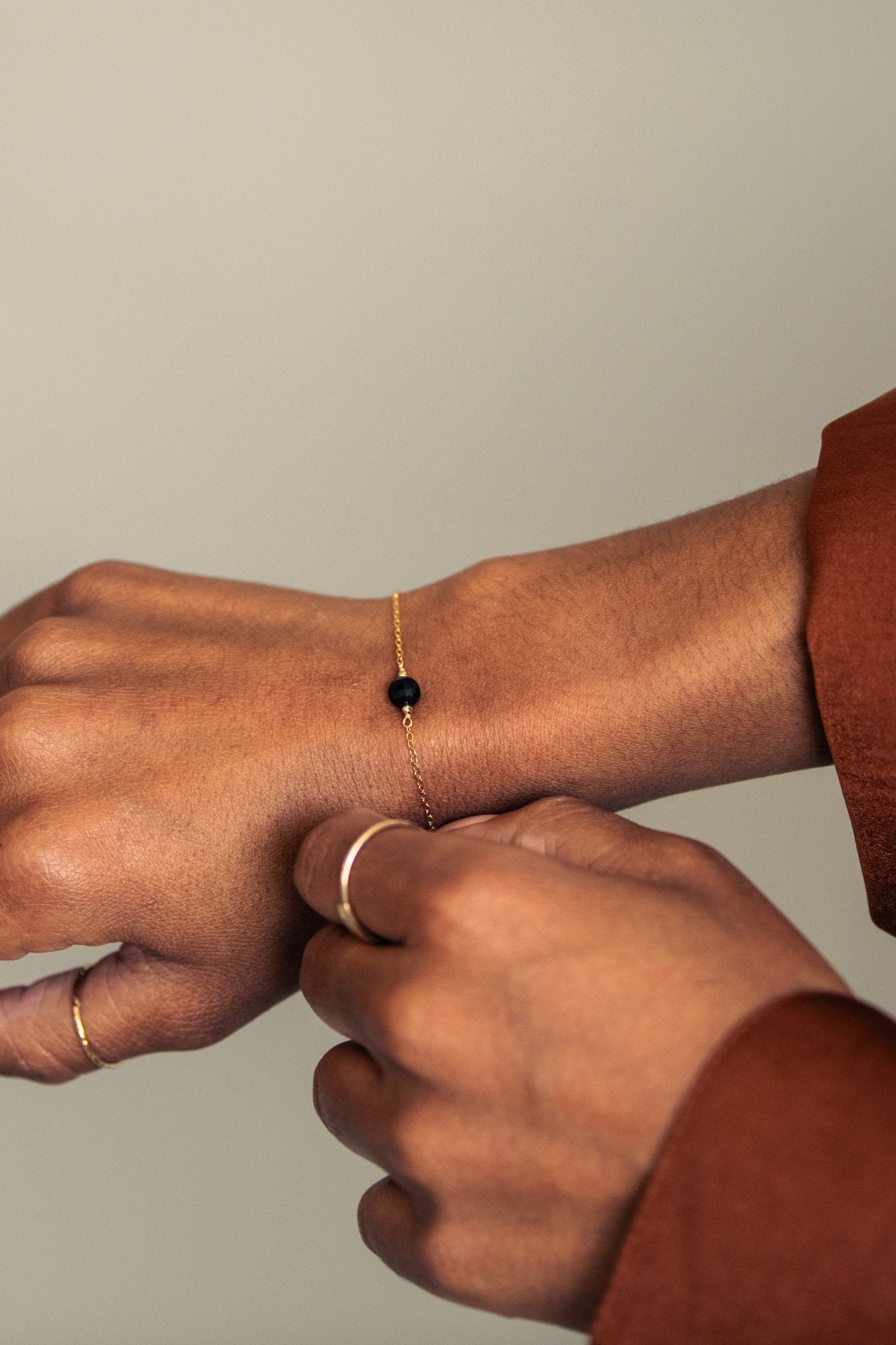 I AM Grounded - Black Tourmaline Intention Bracelet-SQ6573612