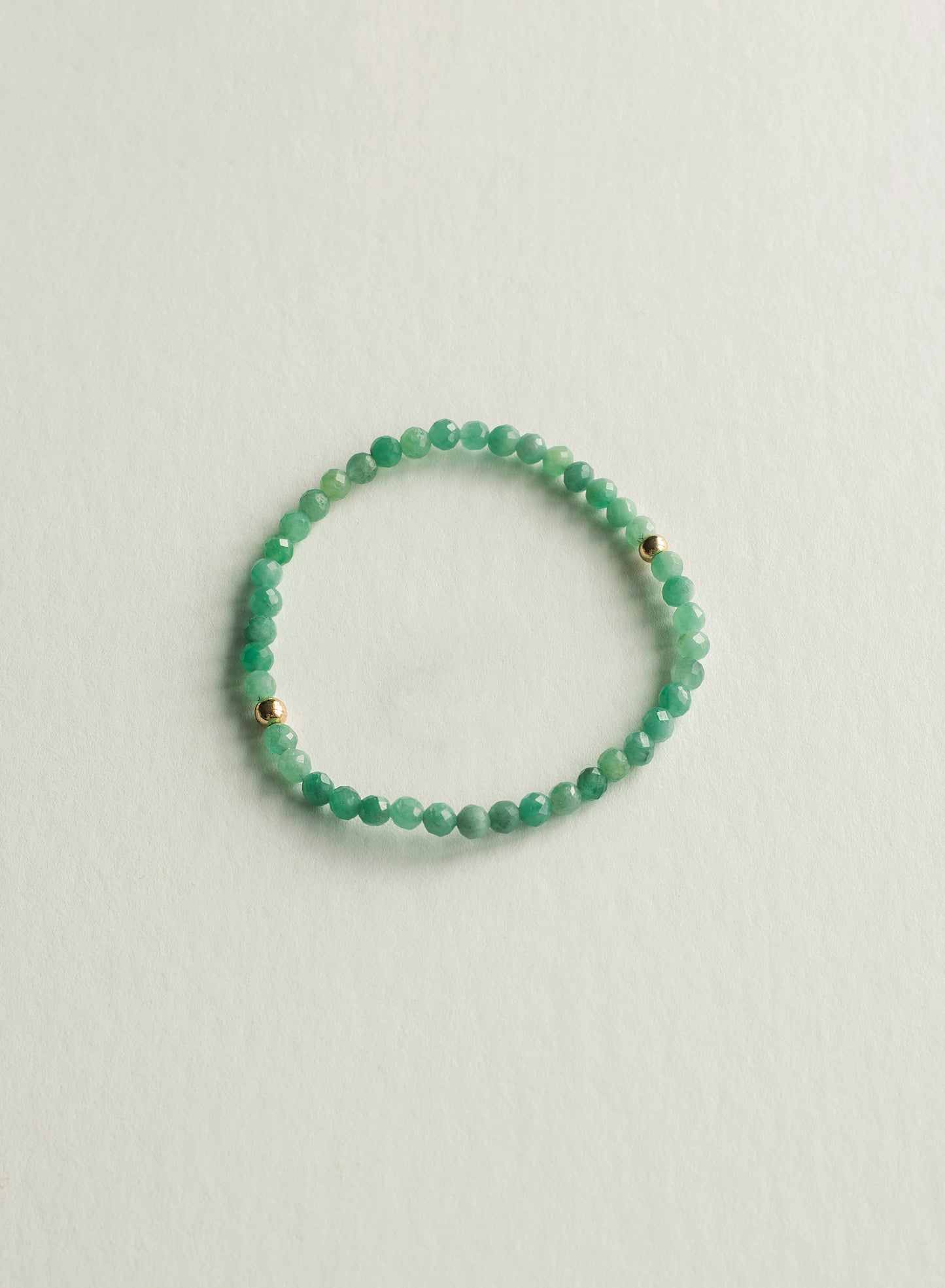Emerald Dainty Gemstone Bracelet