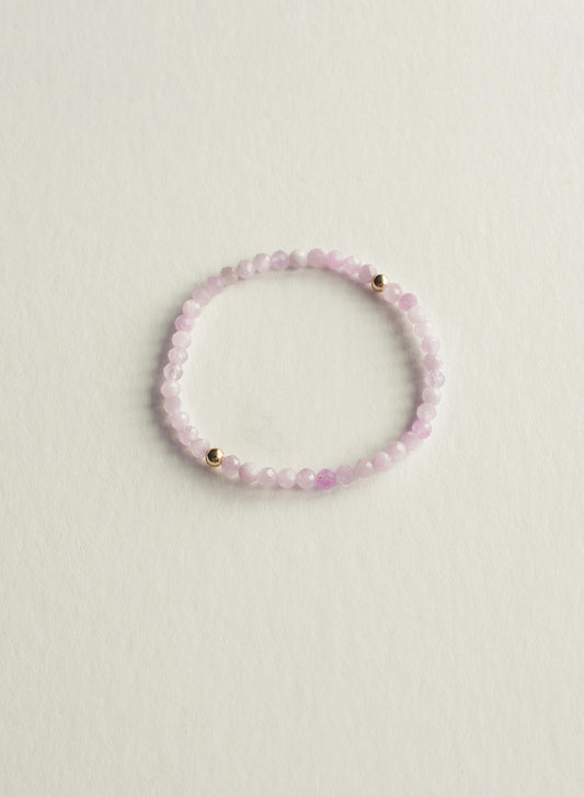 Magic Faceted Dainty Kunzite Gemstone Bracelet