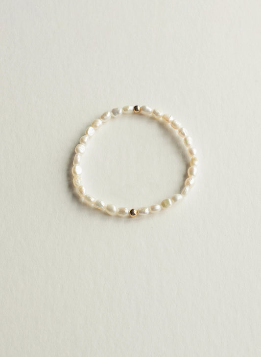 Pearl Dainty Gemstone Bracelet