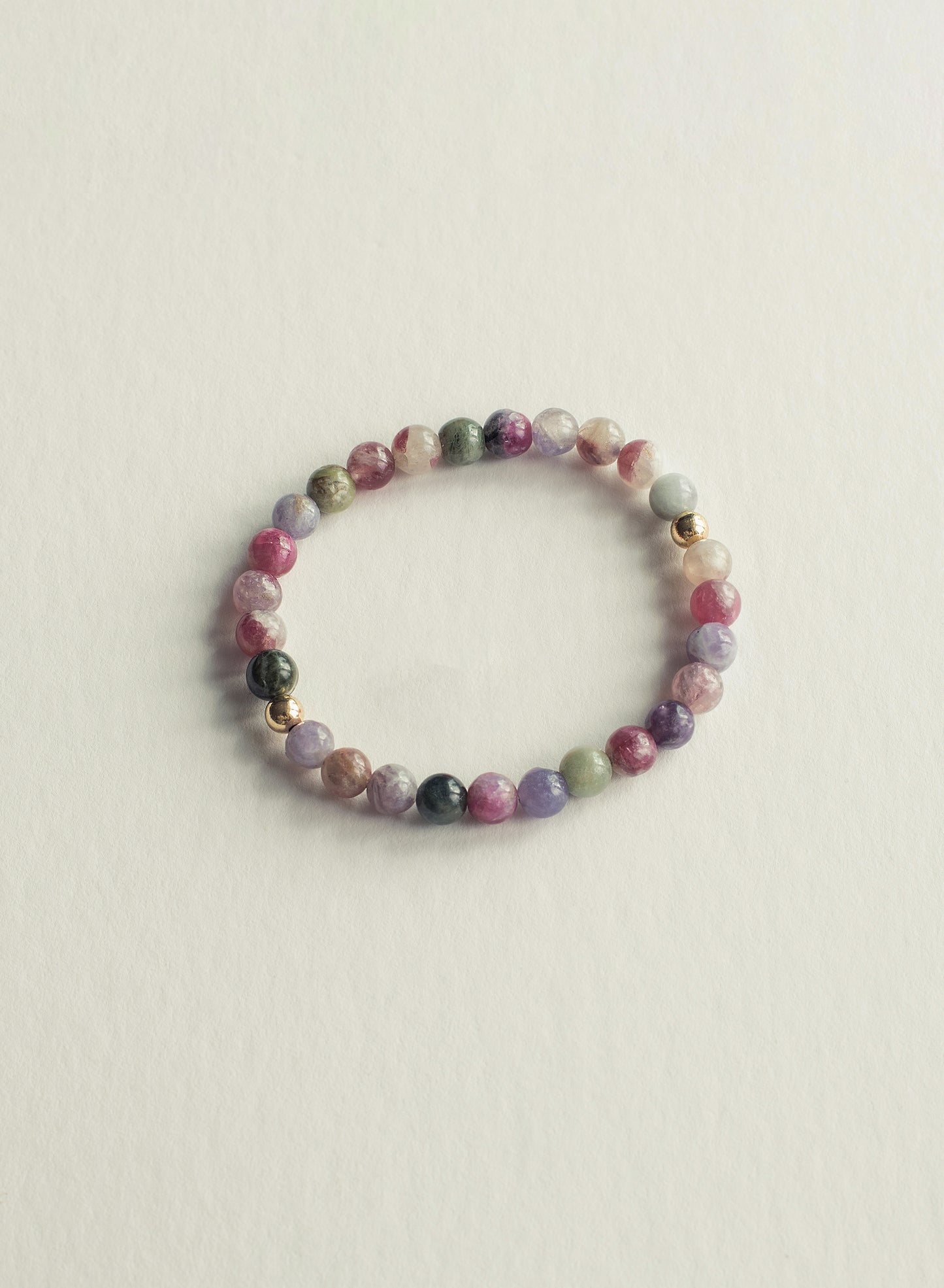 Rainbow Tourmaline Gemstone Bracelet