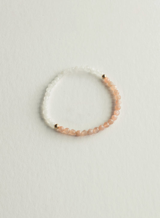 Sun & Moon Dainty Gemstone Bracelet
