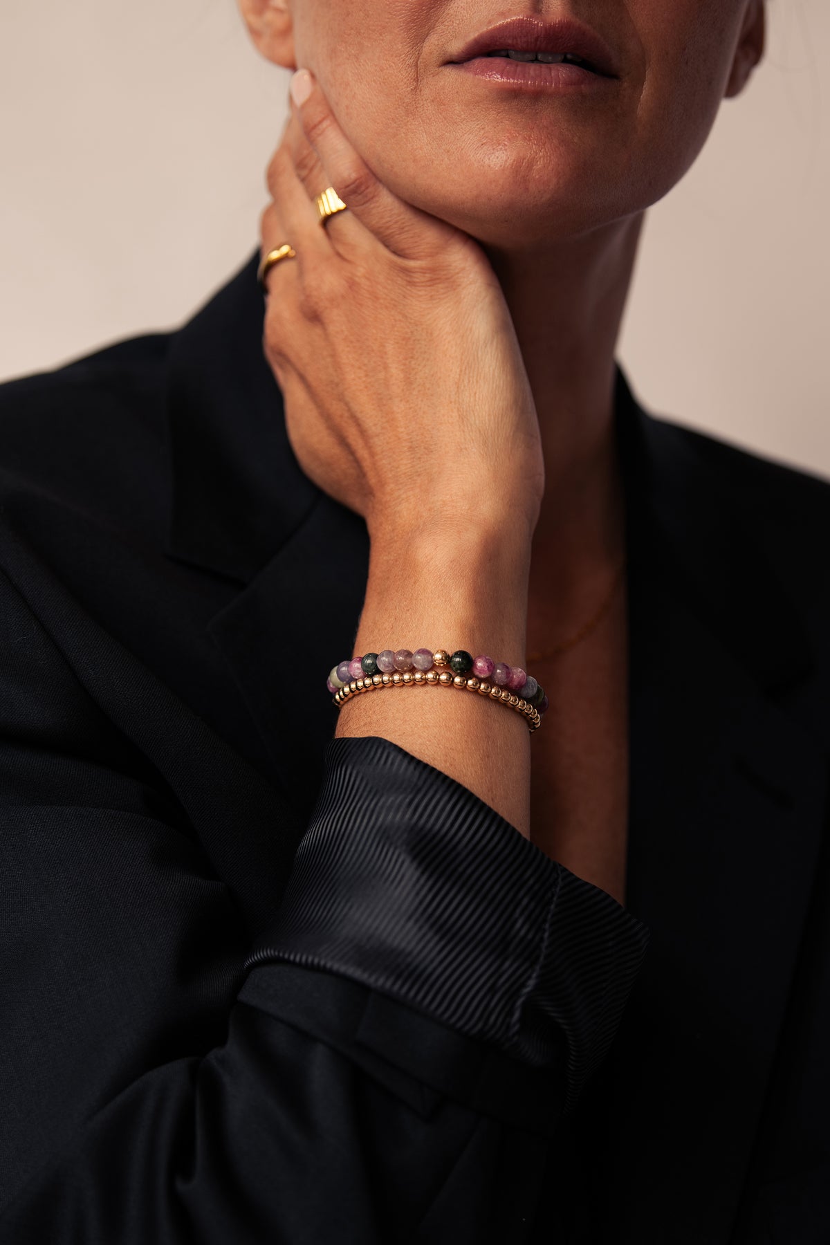Rainbow Tourmaline Gemstone Bracelet