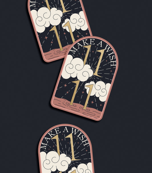 11:11 Make a Wish Sticker