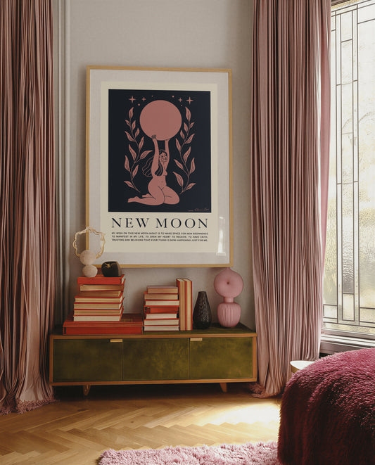 New Moon Wish Art Print