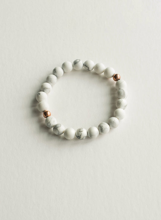 Breathe Howlite Gemstone Bracelet