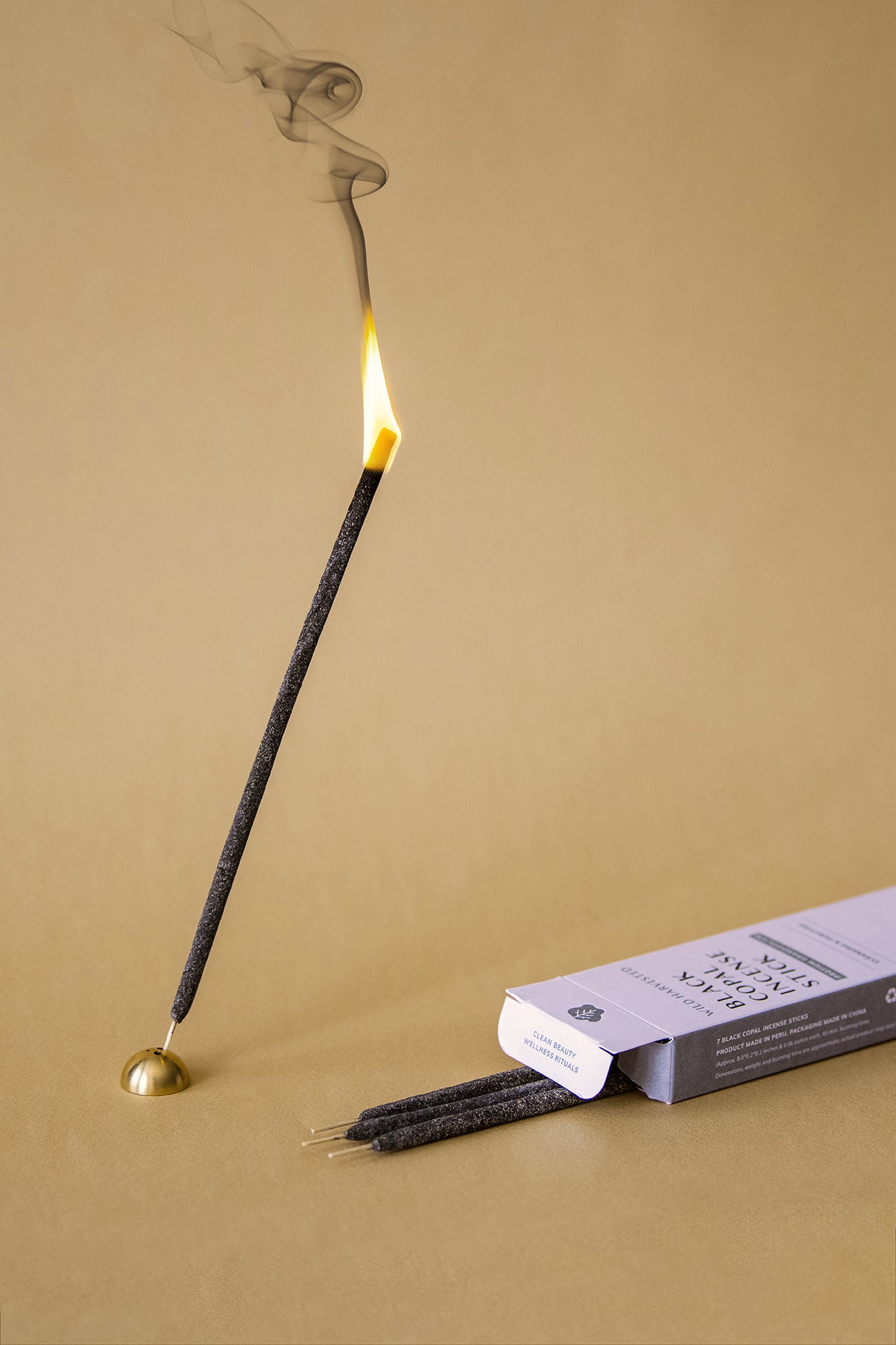 Cedar & Myrrh Black Copal Hand Rolled Incense Stick