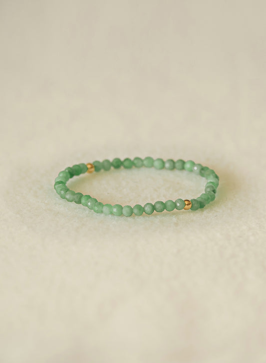 Emerald Dainty Gemstone Bracelet