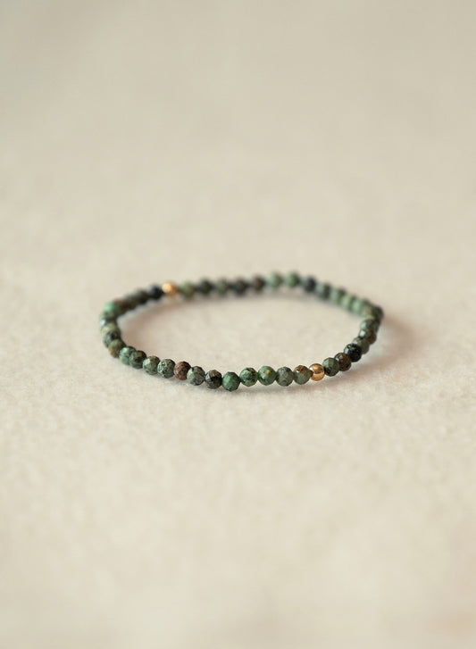 Evolve Faceted Dainty African Tourquiose Gemstone Bracelet-SQ7344017