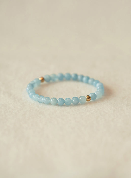 Flow Aquamarine Gemstone Bracelet-SQ8751144