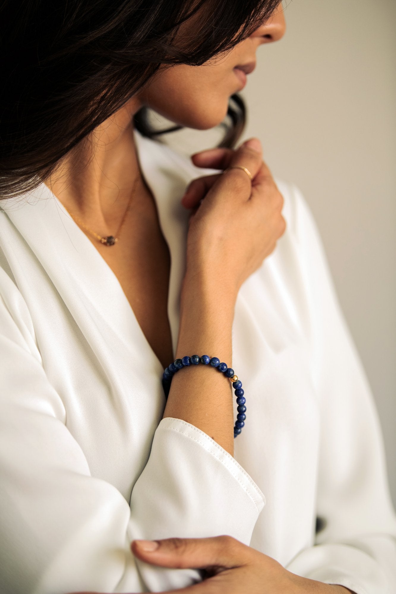 Empower Lapis Gemstone Bracelet-SQ7807120