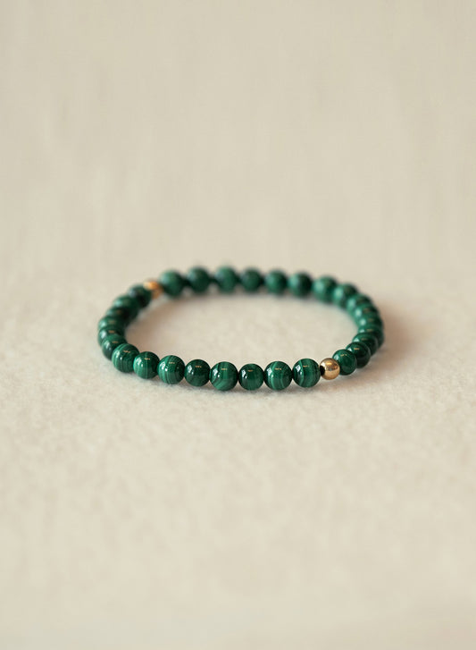 Malachite Pure Gemstone Bracelet-SQ8460827