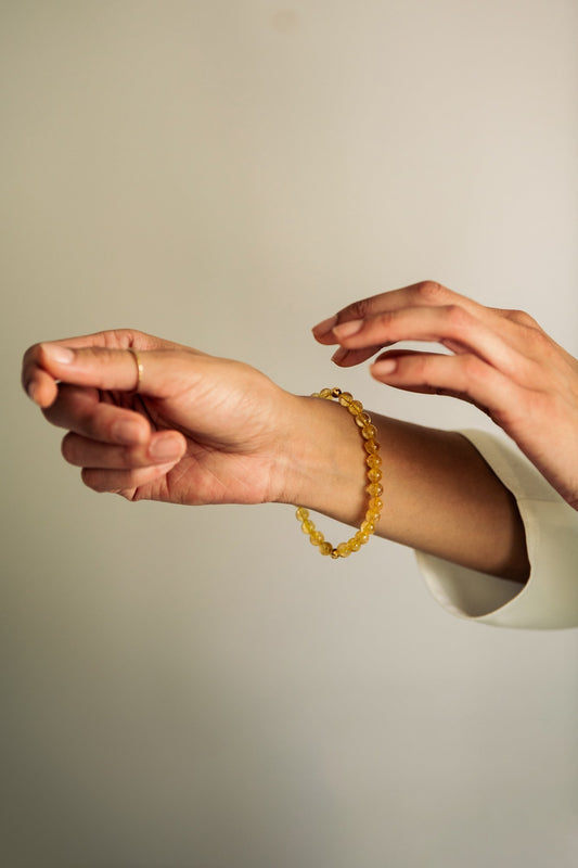 Manifest Citrine Gemstone Bracelet-SQ8177606