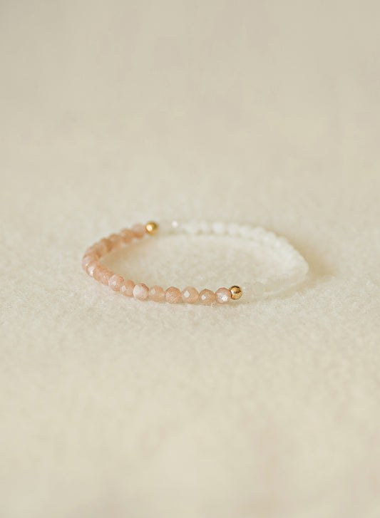 Sun & Moon Dainty Gemstone Bracelet