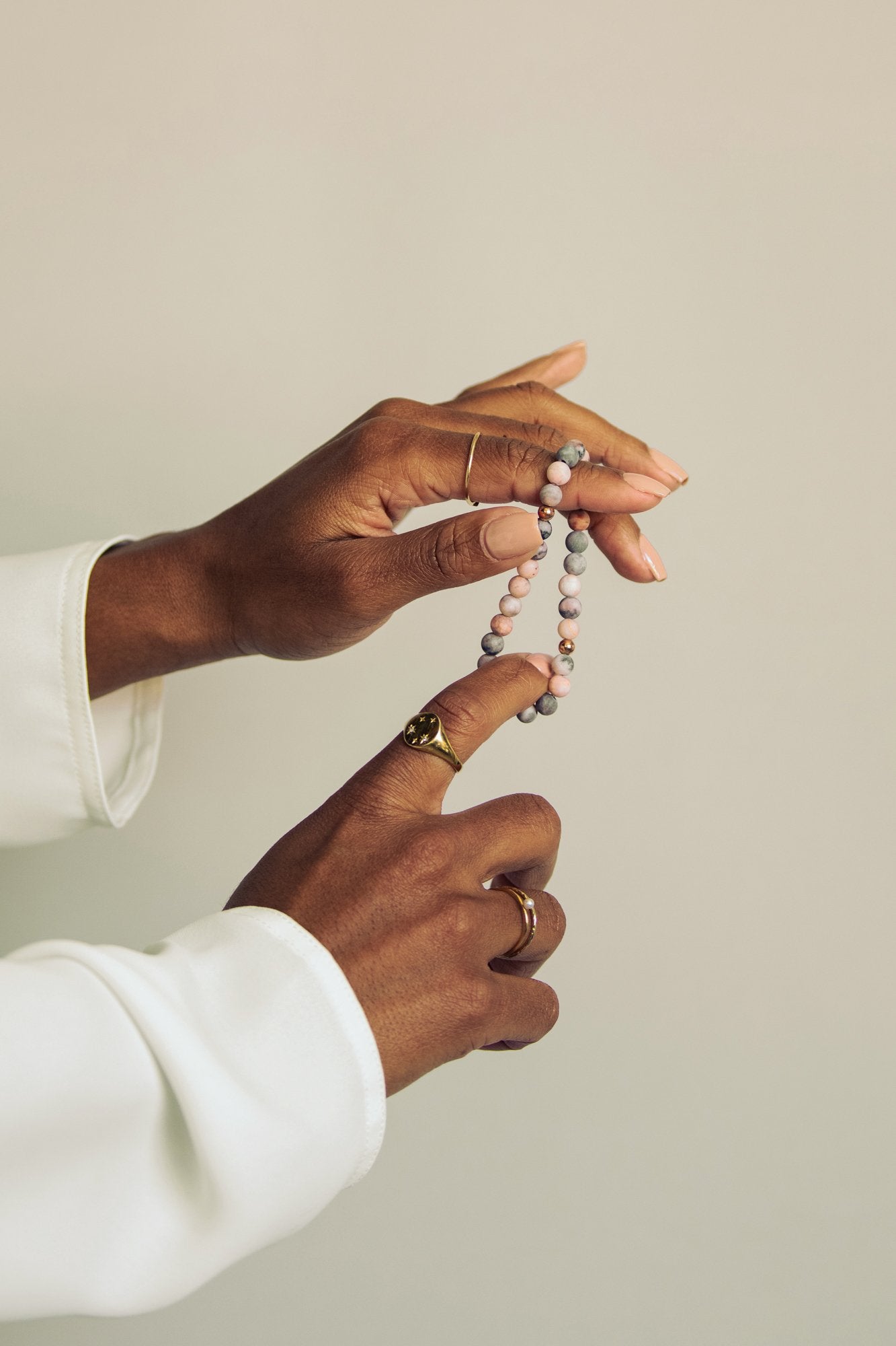 Balance Zebra Jasper Gemstone Bracelet-SQ0326310