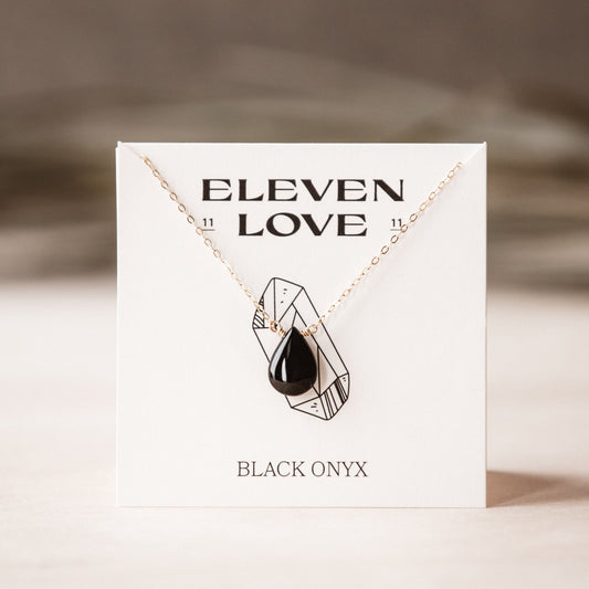 Black Onyx 14K Gold-Filled Necklace-SQ7713418