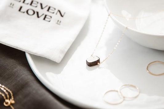 Garnet 14K Gold-Filled Necklace-SQ4041408