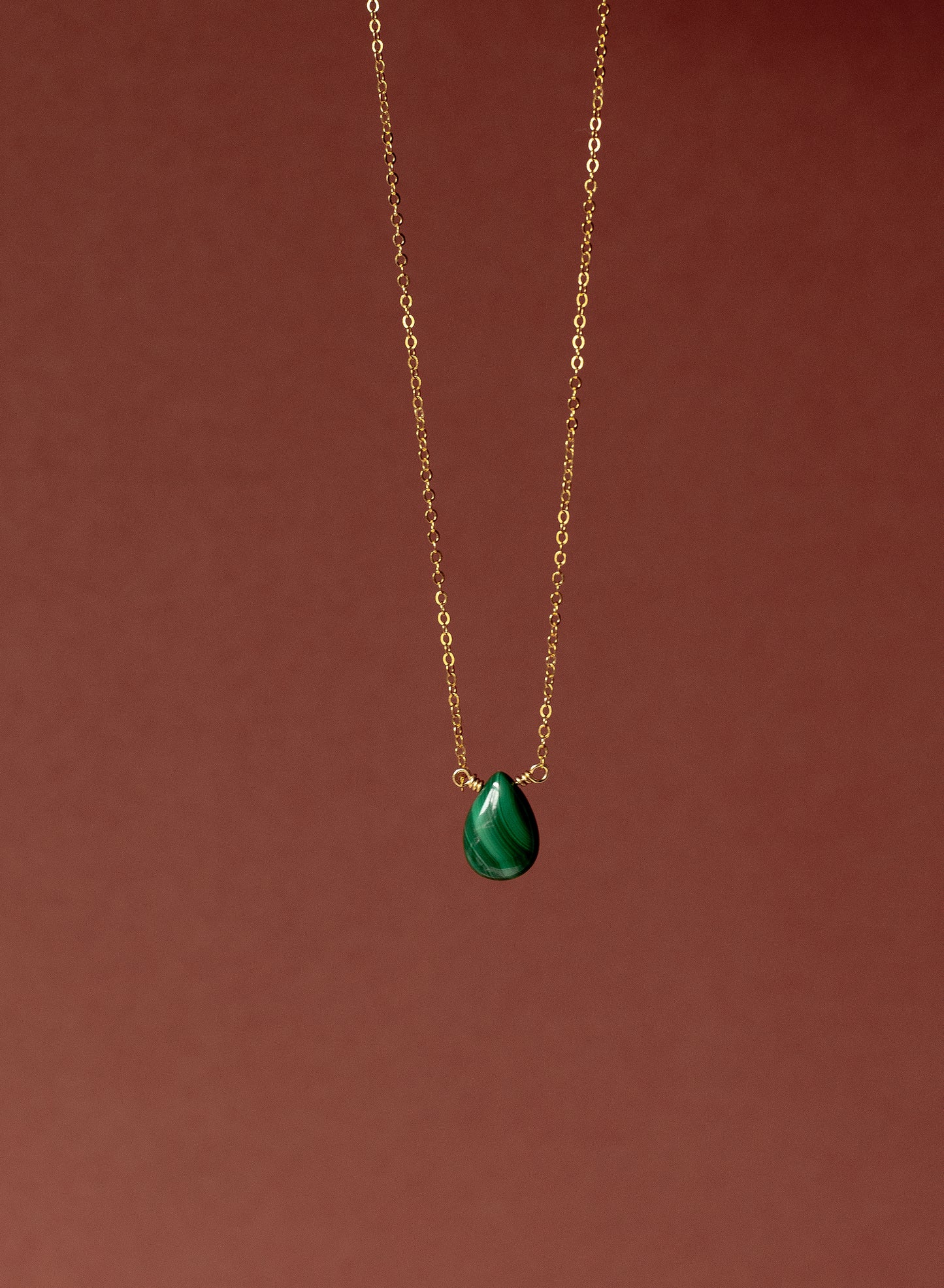 Malachite 14K Gold-Filled Necklace