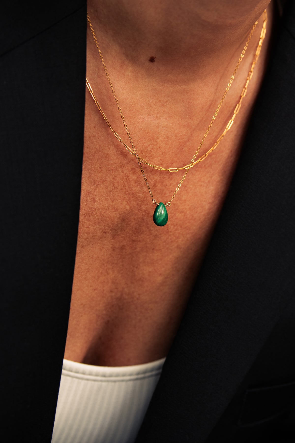 Malachite 14K Gold-Filled Necklace