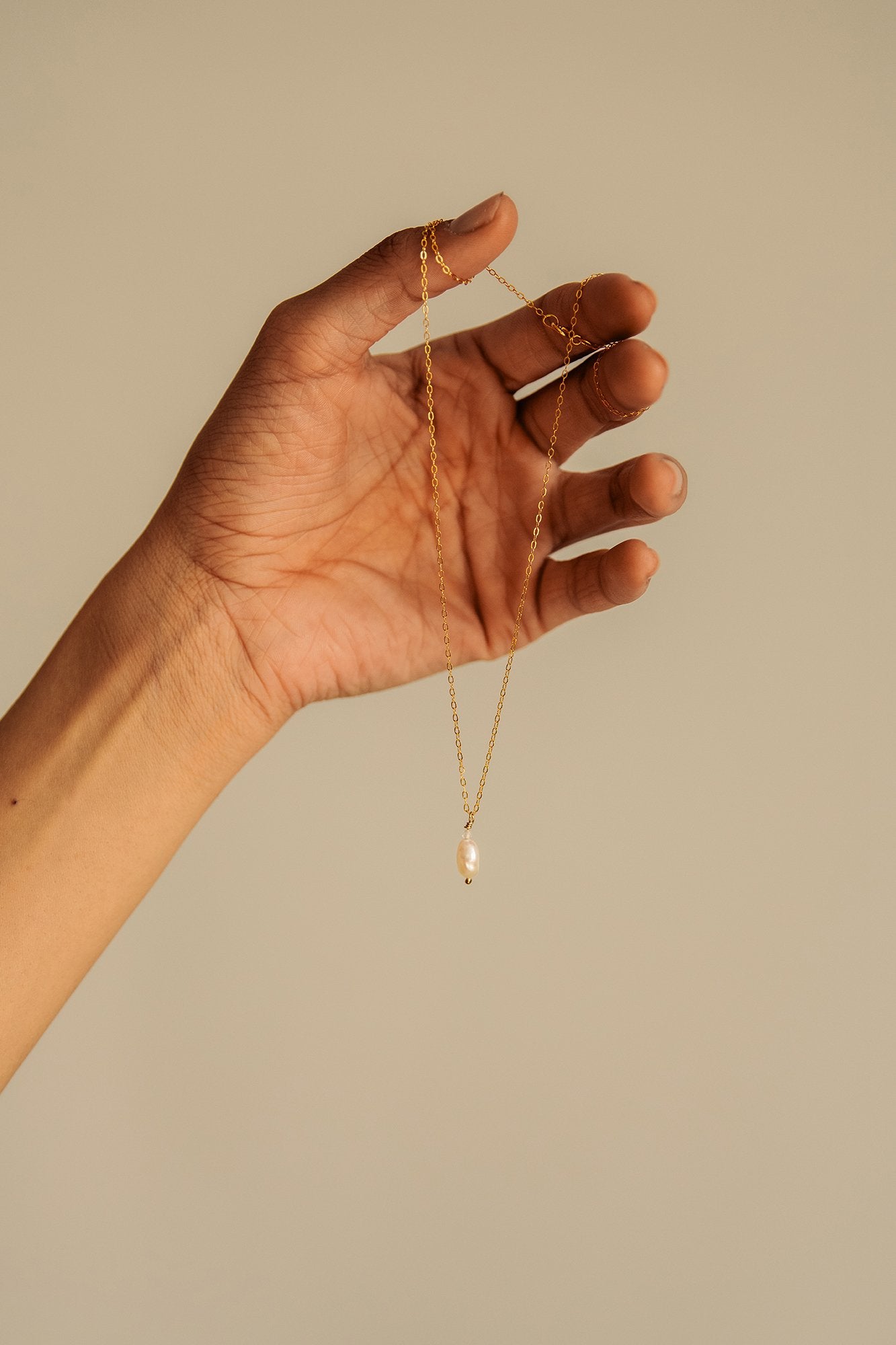 Pearl 14K Gold-Filled Necklace-SQ1488632