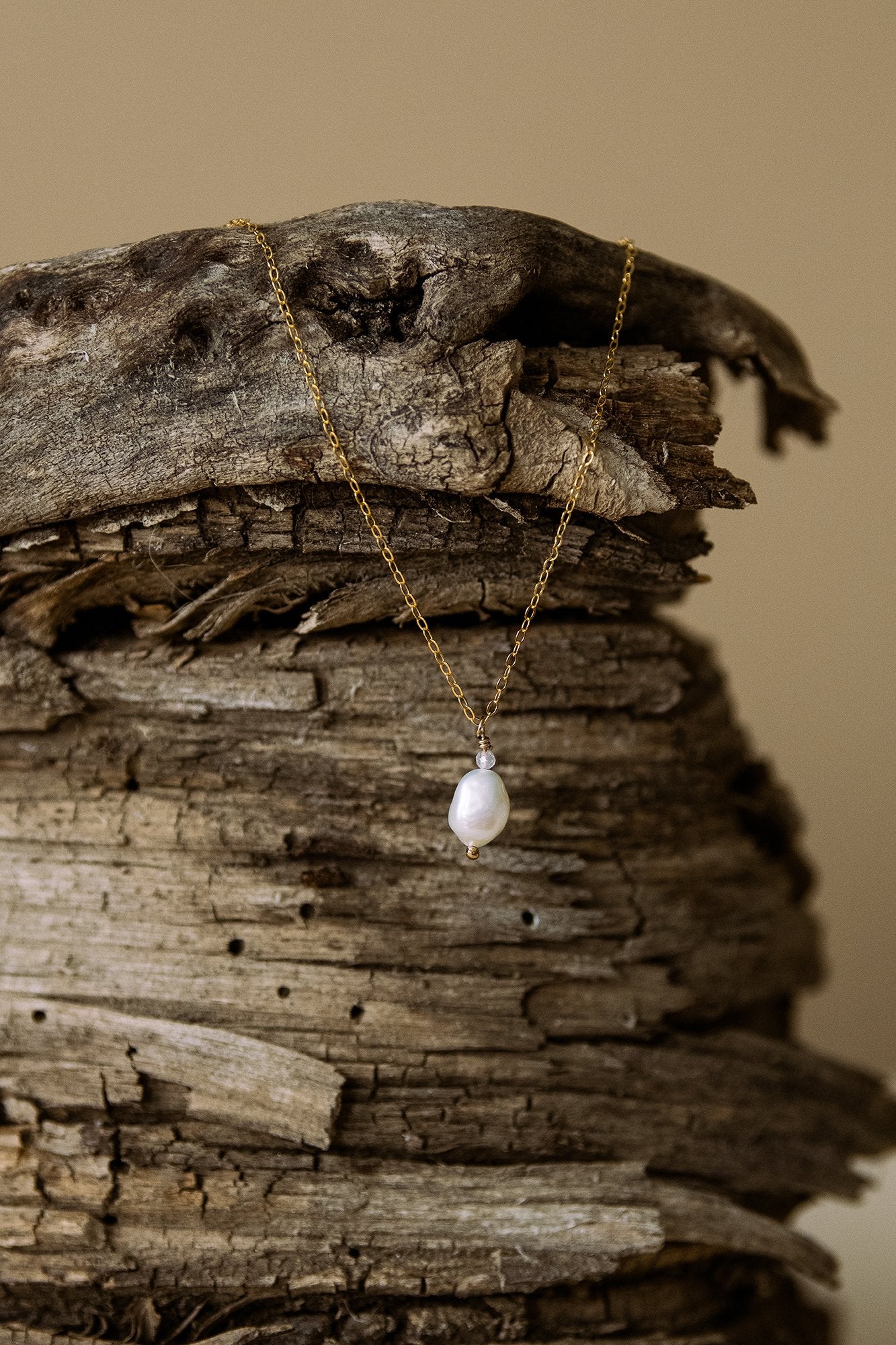 Pearl 14K Gold-Filled Necklace-SQ1488632