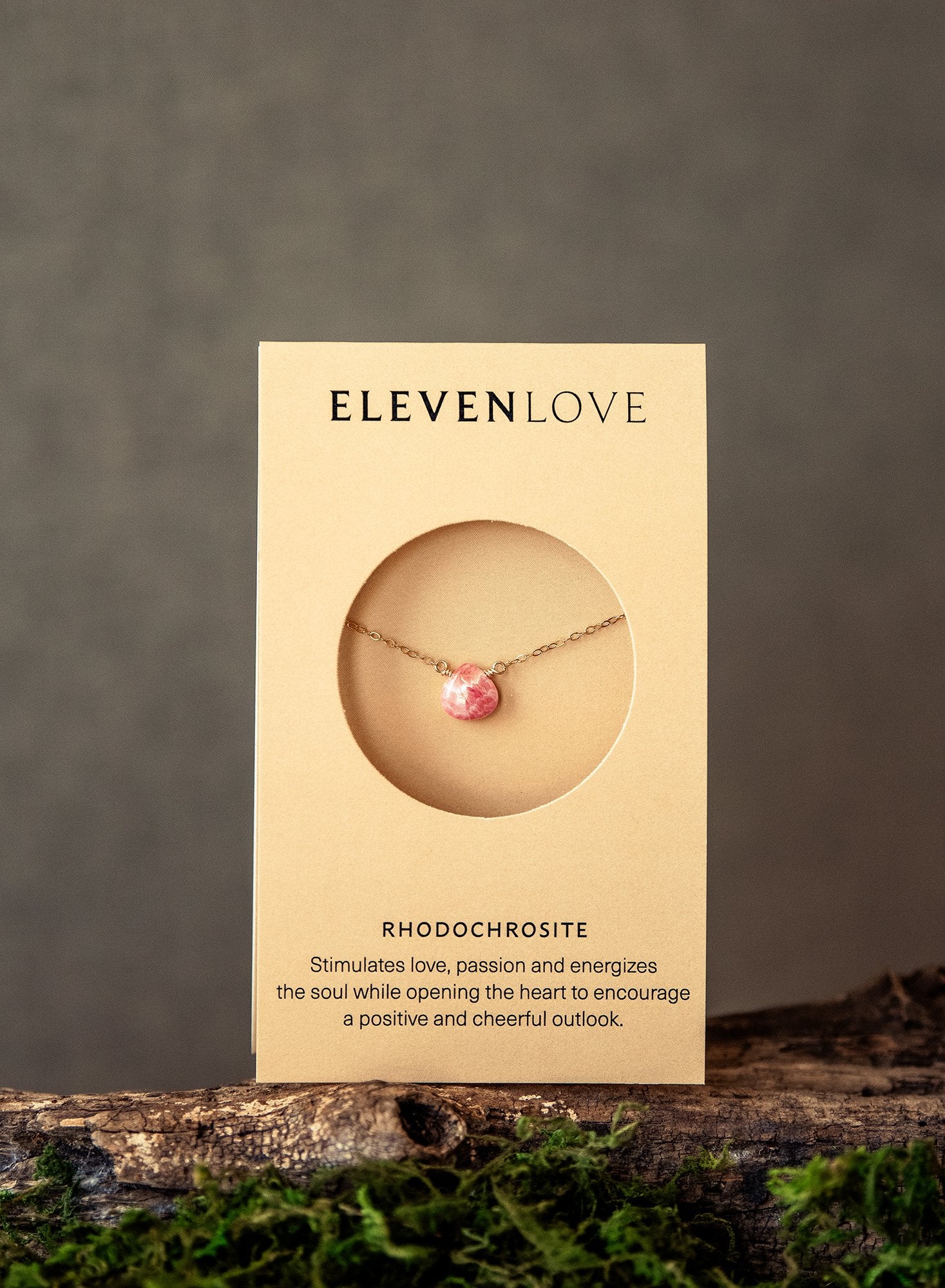 Rhodochrosite 14K Gold-Filled Necklace-SQ1024420