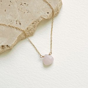 Rose Quartz 14K Gold-Filled Necklace-SQ8545344
