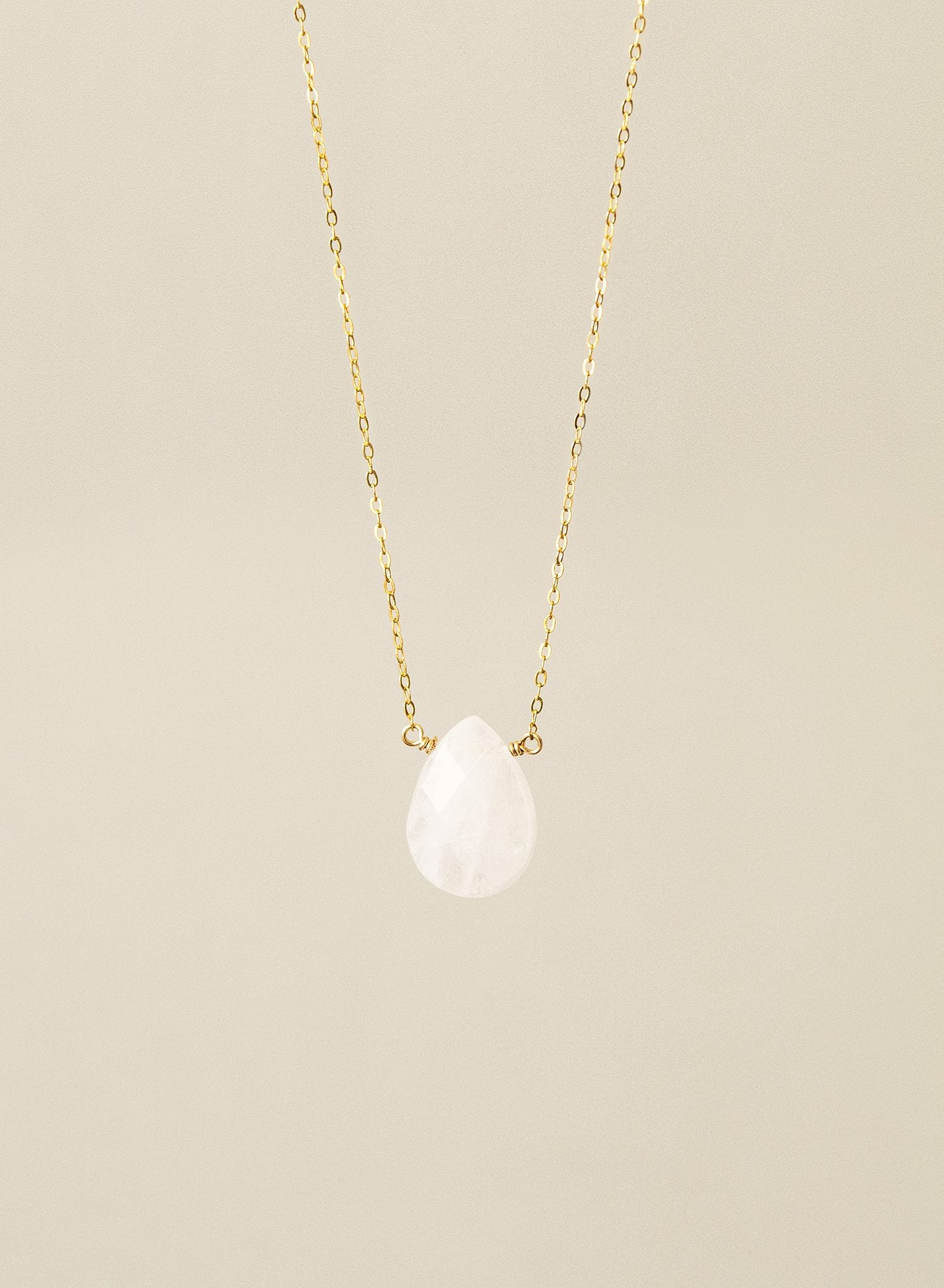Rose Quartz 14K Gold-Filled Necklace-SQ8545344