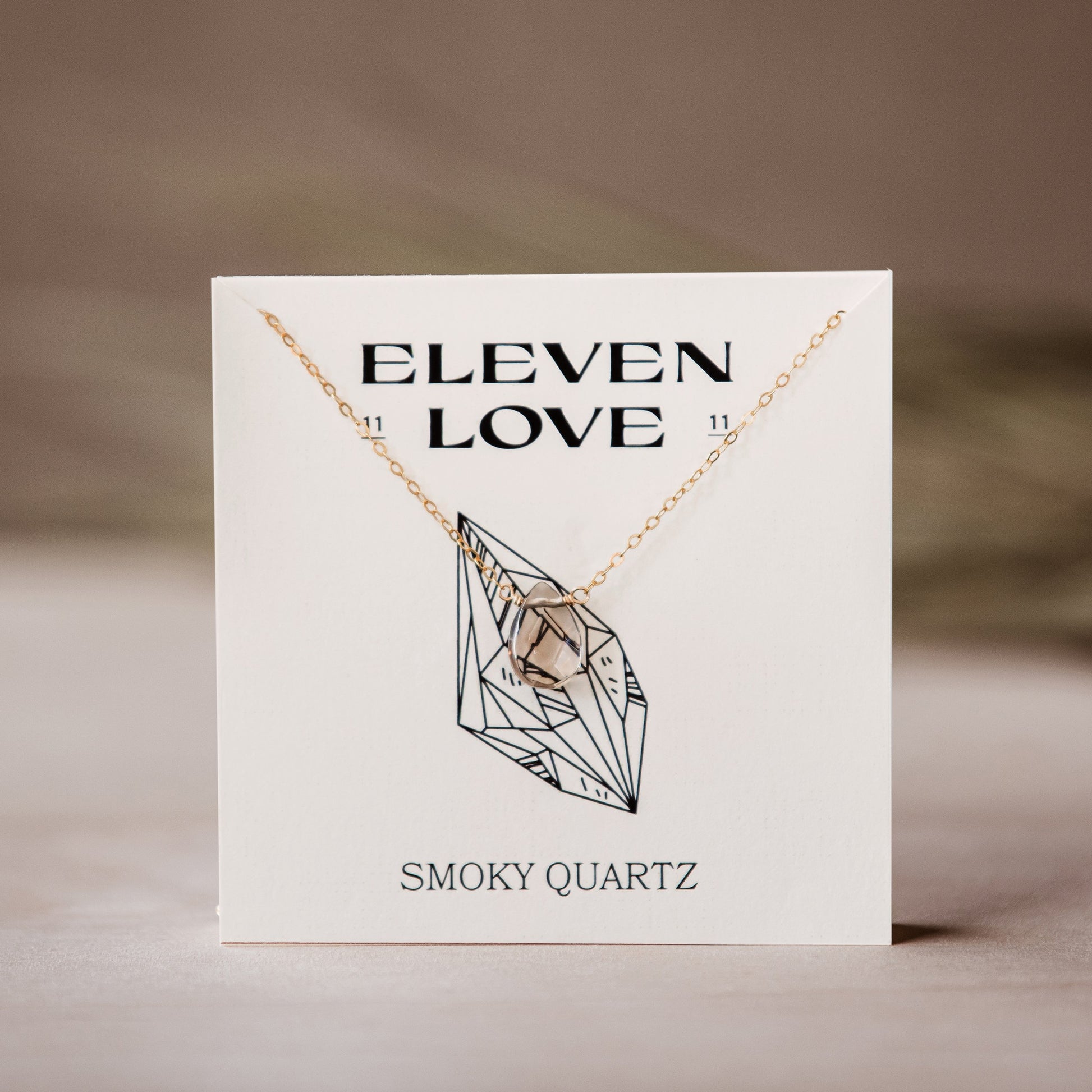 Smokey Quartz 14K Gold-Filled Necklace-SQ3874568