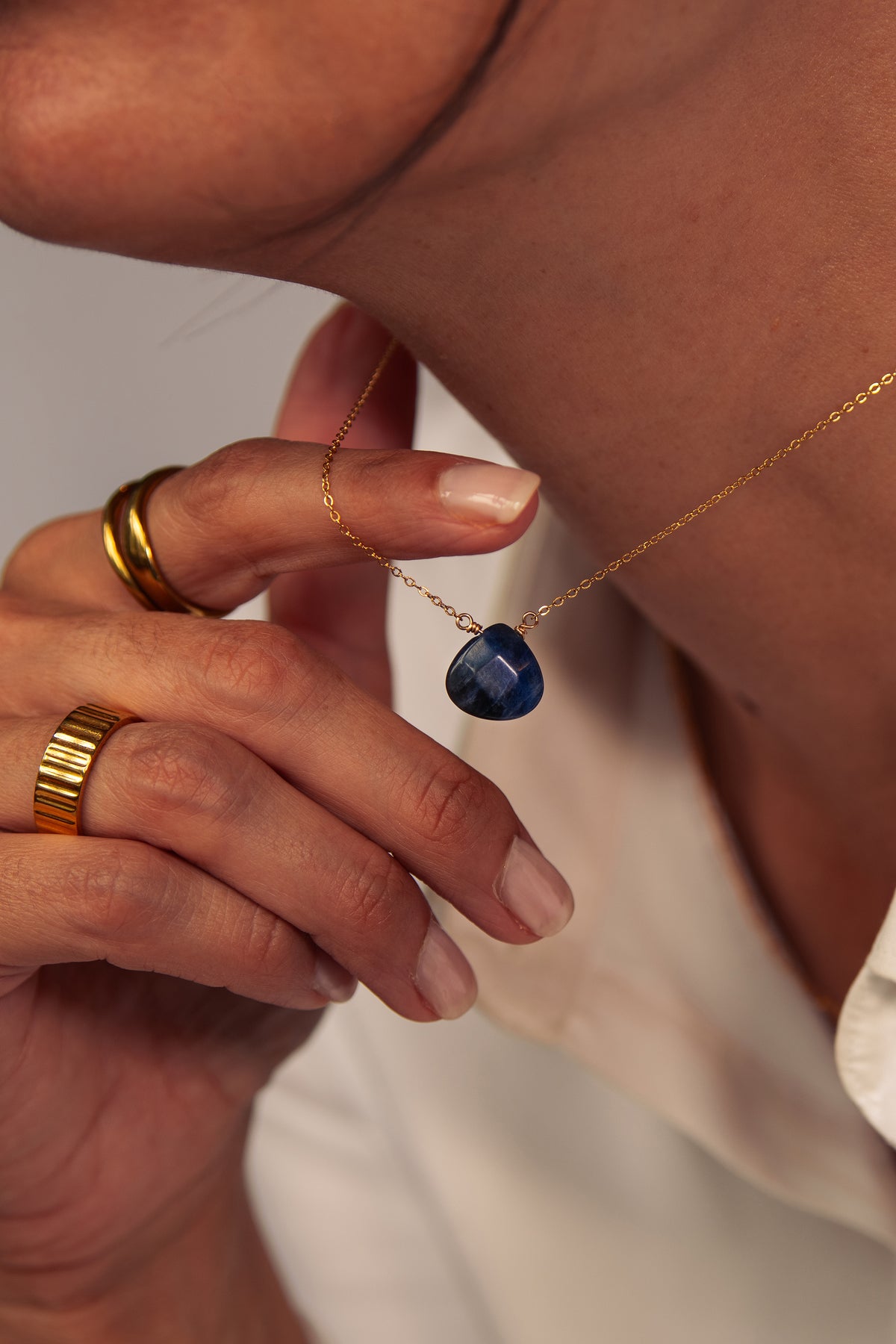 Sodalite 14K Gold-Filled Necklace