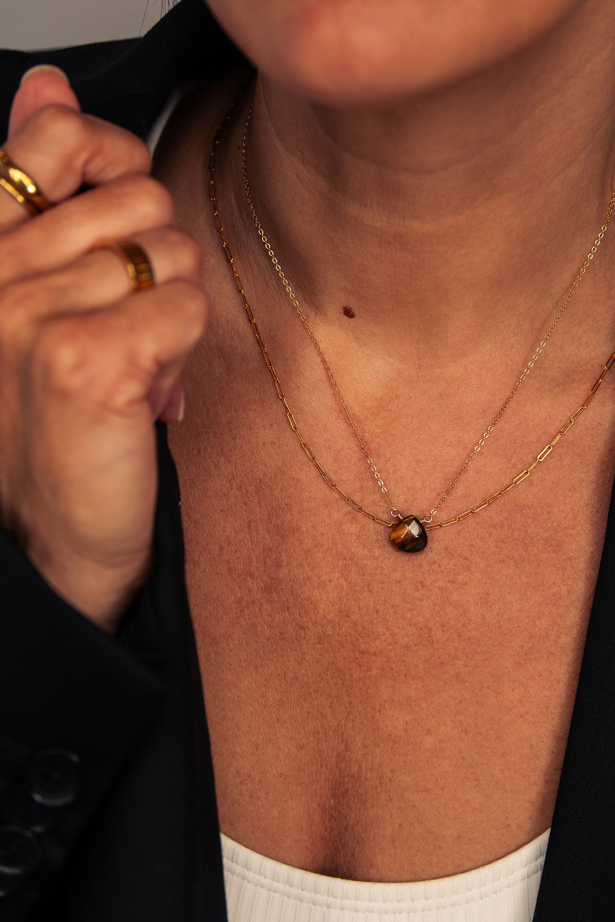 Tiger's Eye 14K Gold-Filled Necklace
