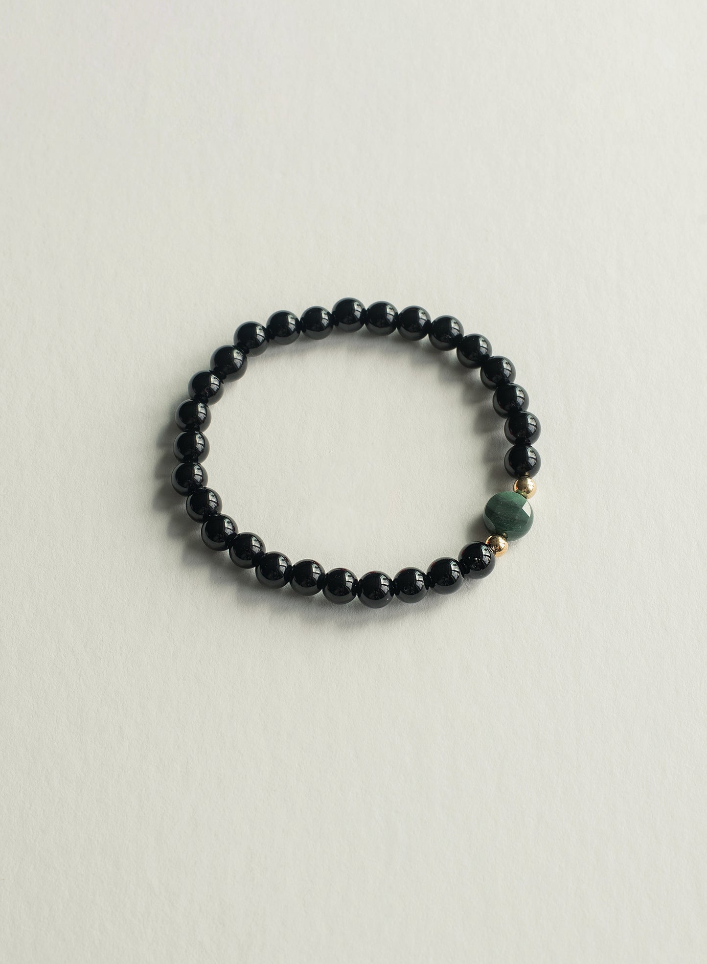 Emerald & Black Onyx Gemstone Bracelet