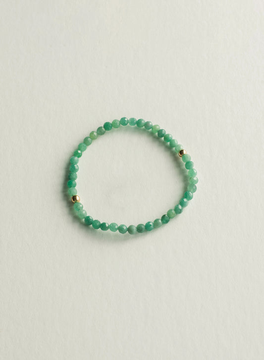 Emerald Dainty Gemstone Bracelet