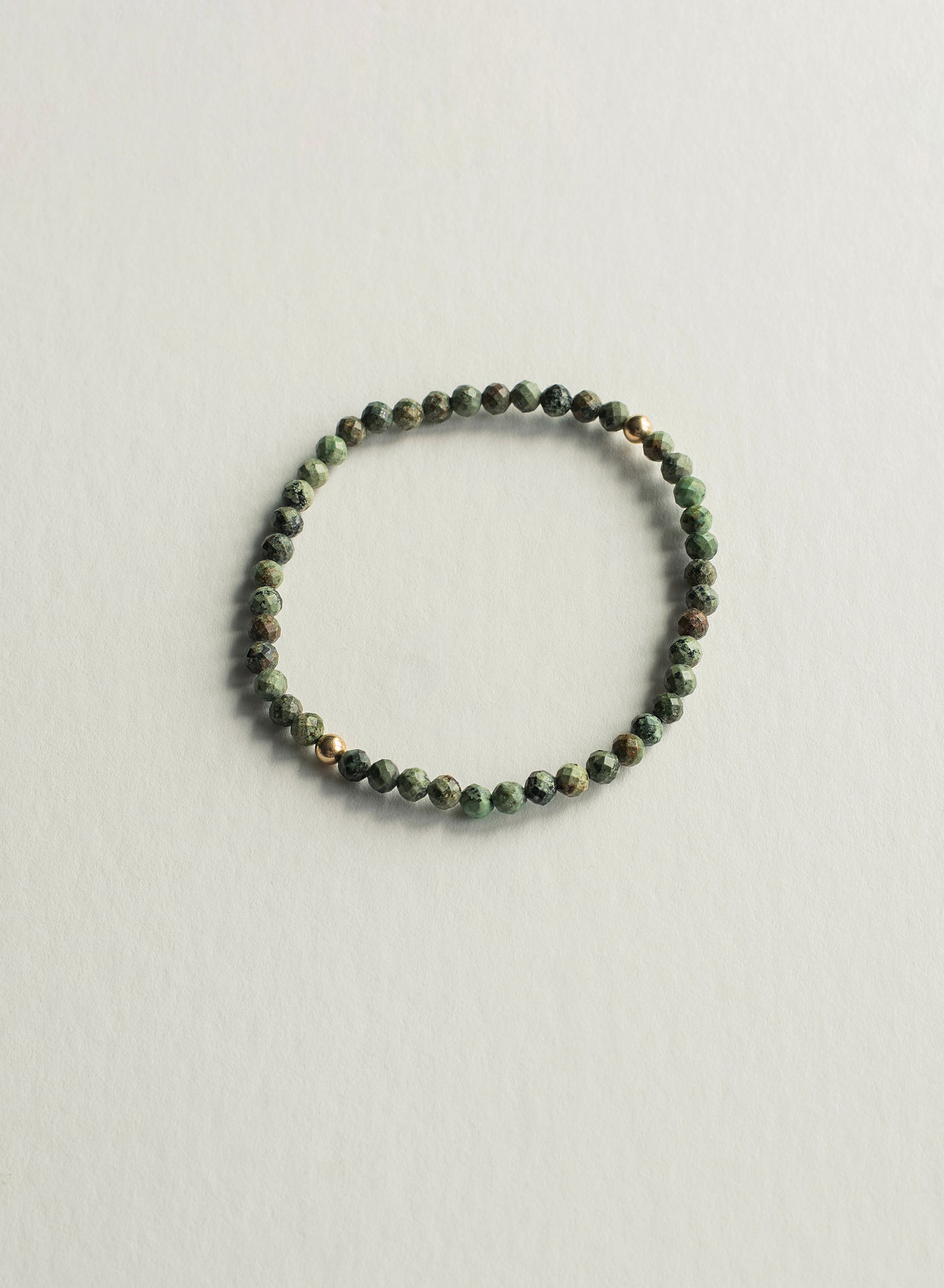 Evolve Faceted Dainty African Turquoise Gemstone Bracelet