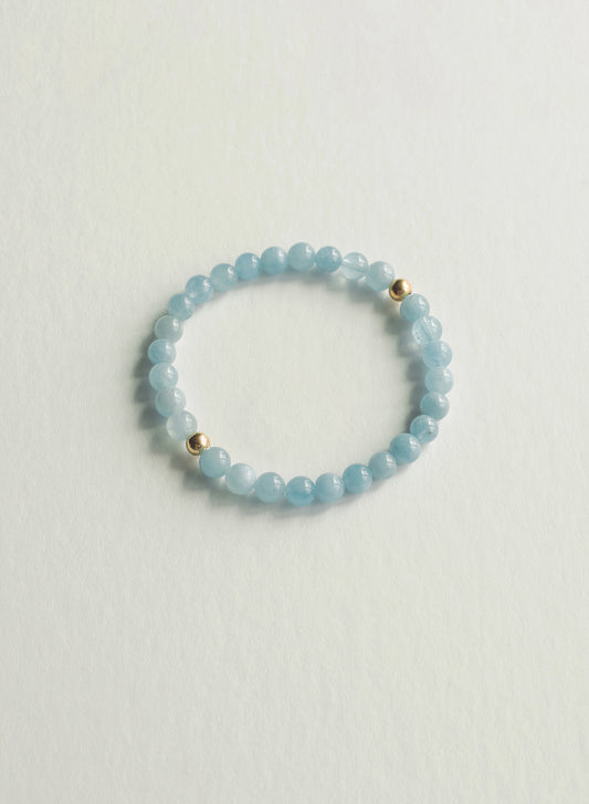 Flow Aquamarine Gemstone Bracelet