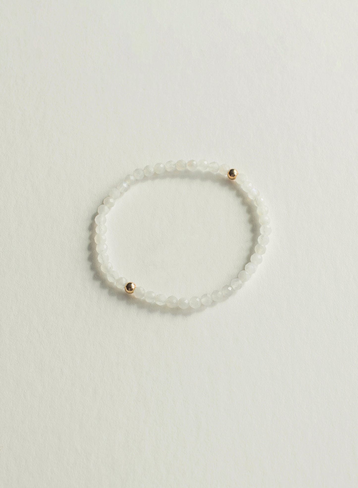 New Beginnings Faceted Dainty Moonstone Gemstone Bracelet